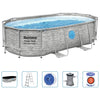 Power Steel swimmingpoolsæt 427x250x100 cm