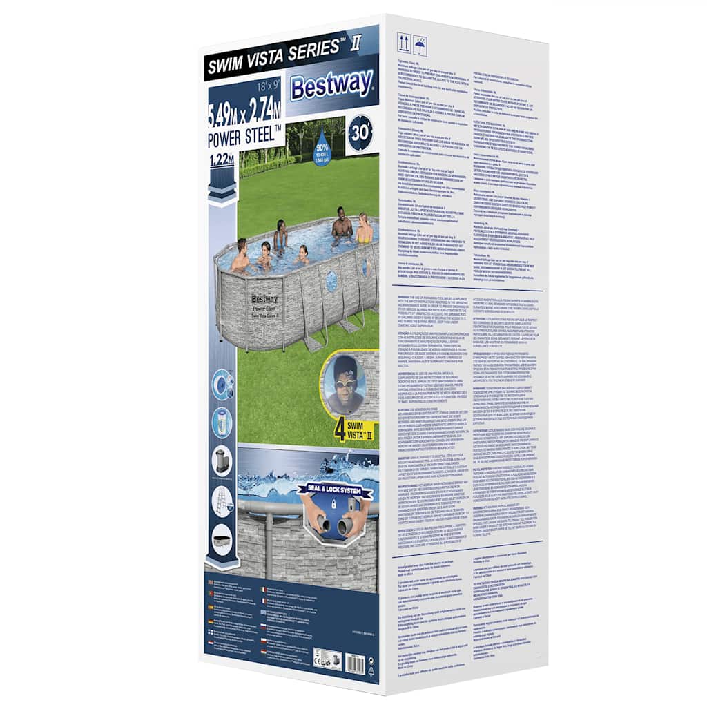 Power Steel Swim Vista Series swimmingpool 549x274x122 cm