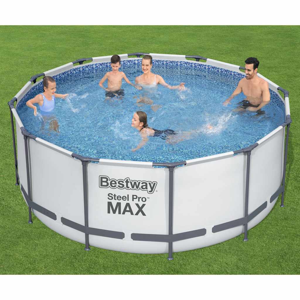 swimmingpoolsæt Steel Pro MAX rund 366x122 cm