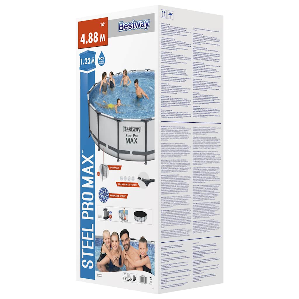 Steel Pro MAX swimmingpoolsæt 488x122 cm