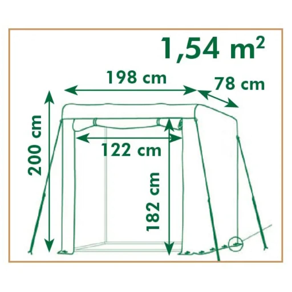 drivhus 198x78x200 cm