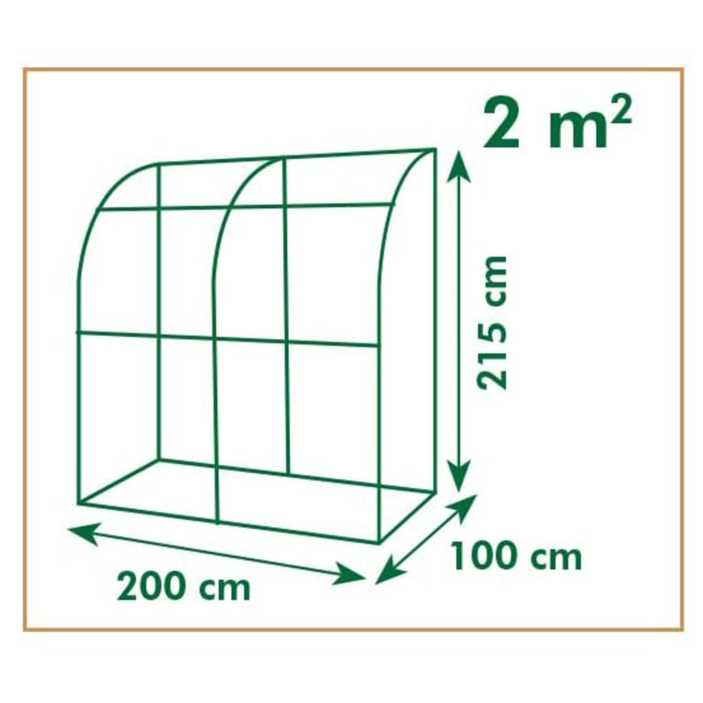 tunneldrivhus 200x100x215 cm