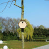 fuglehus Hive 1 19x23x20 cm rundt hul brun