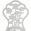bistrostole 2 stk. støbt aluminium hvid