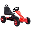 pedal-gokart med luftdæk rød