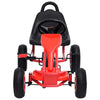 pedal-gokart med luftdæk rød
