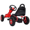 pedal-gokart med luftdæk rød