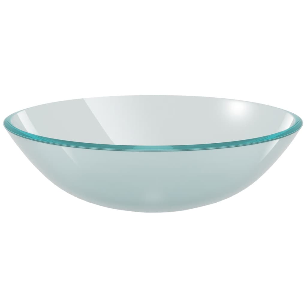 håndvask i hærdet glas 42 cm matteret