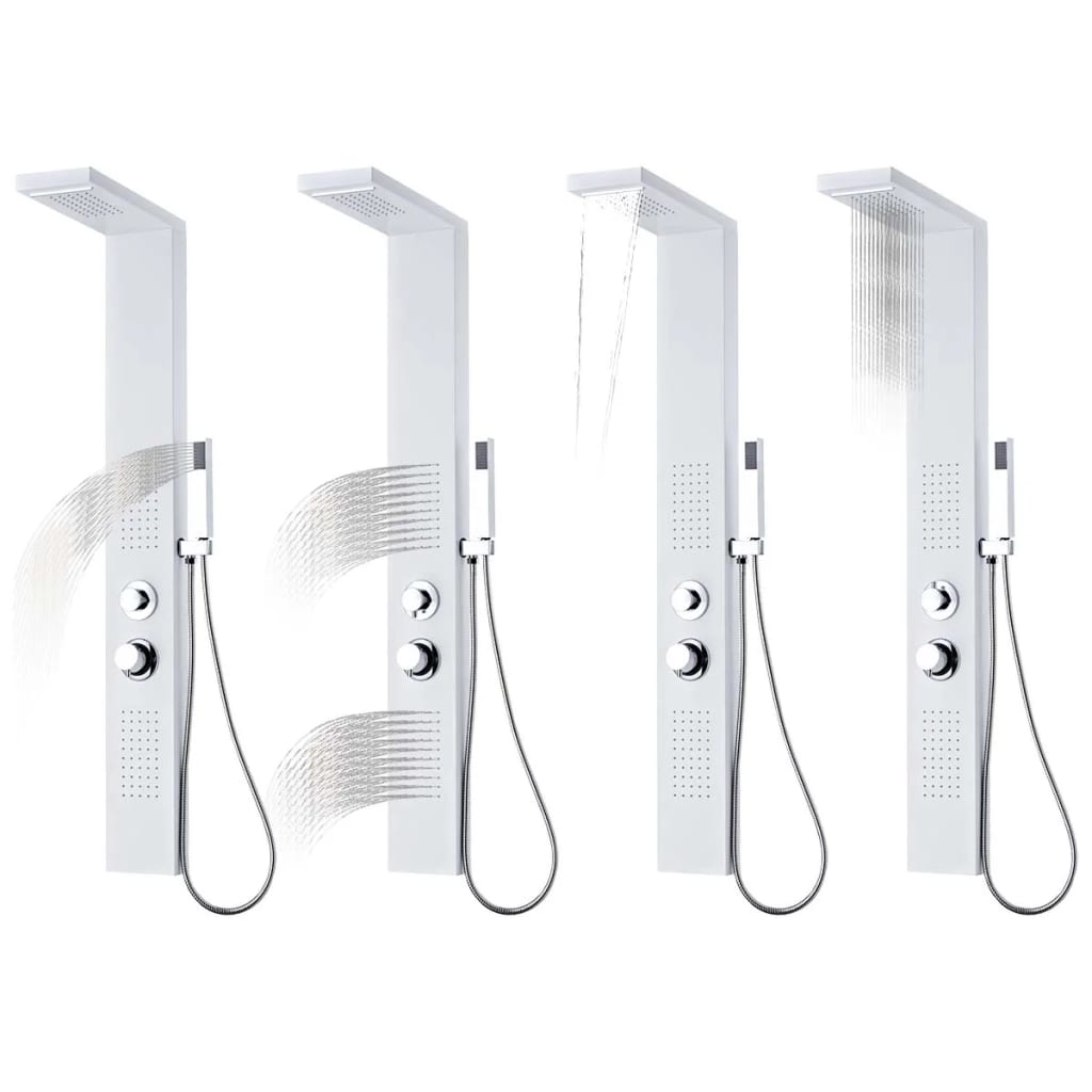 bruserpanelsystem aluminium mat hvid