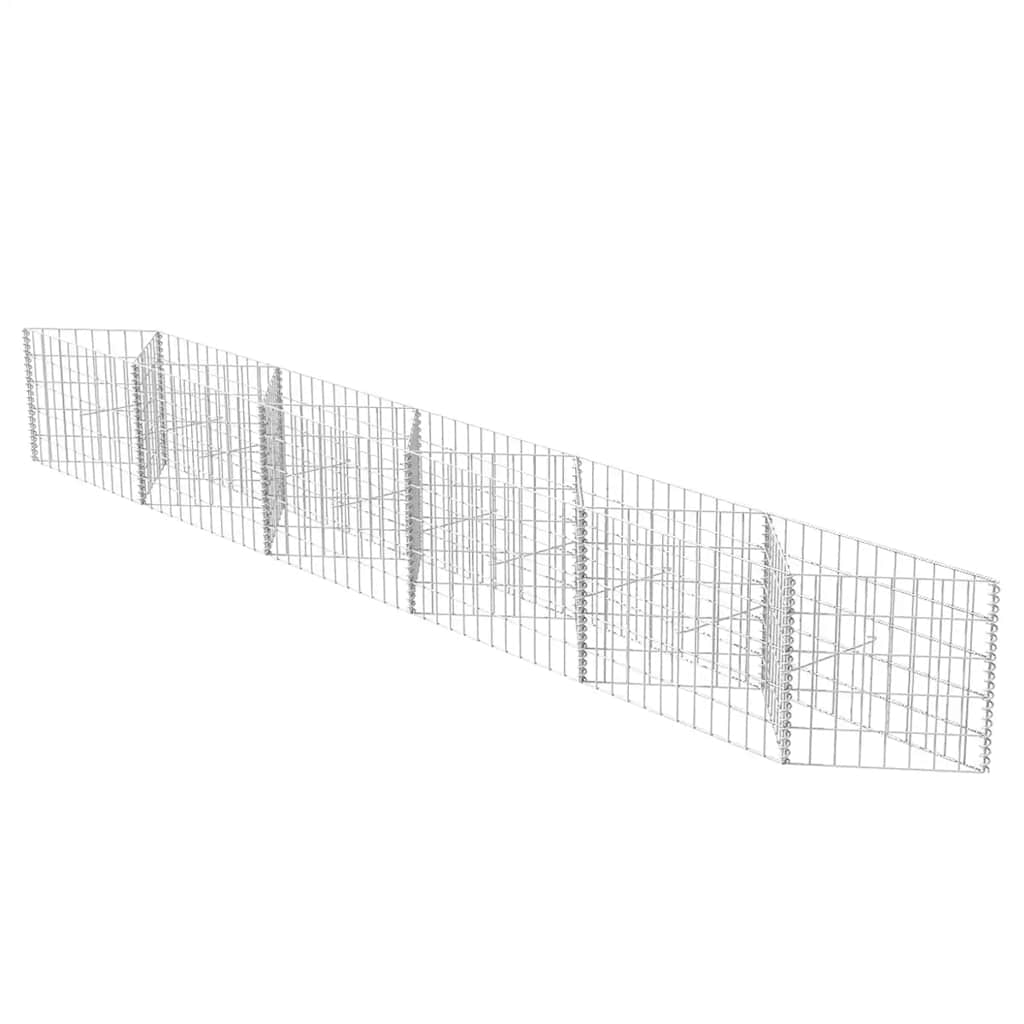 gabionkurv galvaniseret stål 300 x 30 x 50 cm