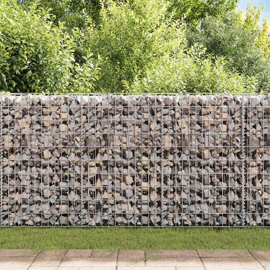 gabionkurv galvaniseret stål 120 x 30 x 100 cm