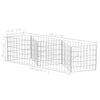 gabionkurv galvaniseret stål 120 x 30 x 50 cm