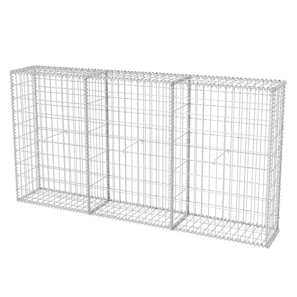 gabionkurv 200 x 30 x 100 cm galvaniseret stål