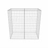 gabionkurv galvaniseret stål 100 x 50 x 100 cm