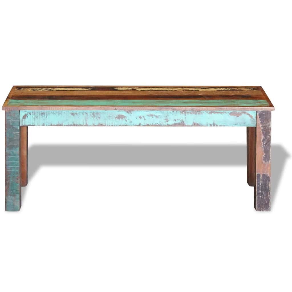 bænk 110x35x45 cm massivt genbrugstræ