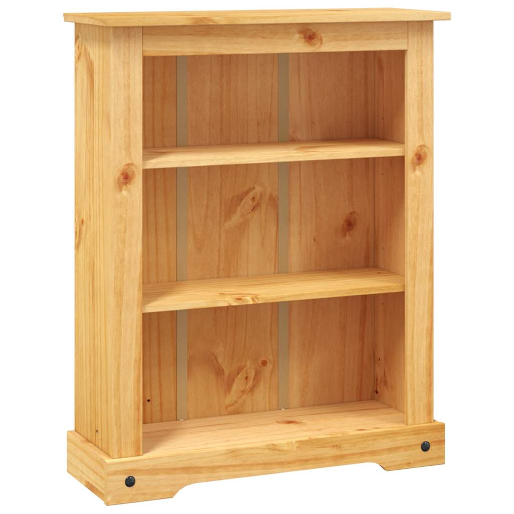 reol tre hylder Corona-serien mexicansk fyrretræ 80x29x100 cm
