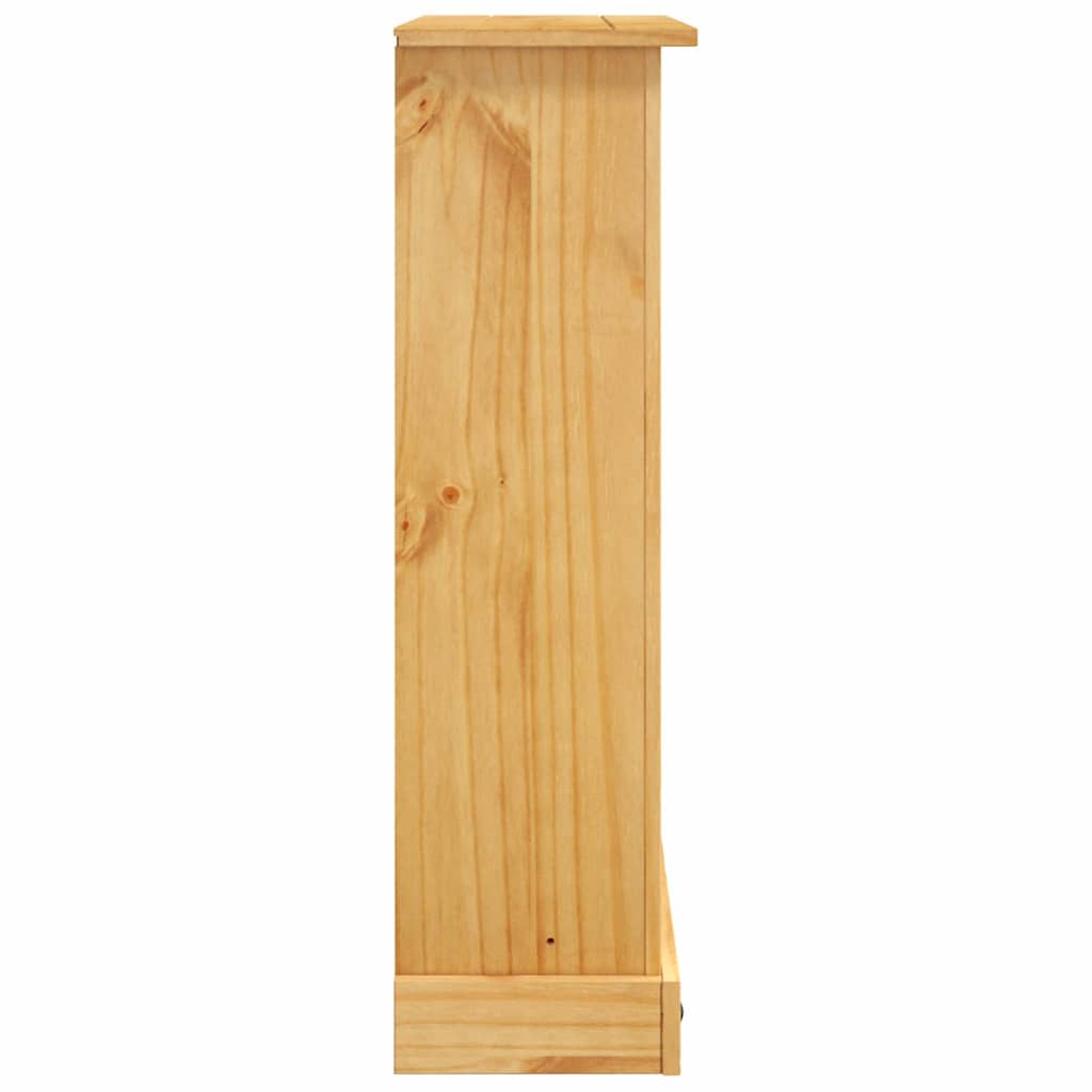 reol tre hylder Corona-serien mexicansk fyrretræ 80x29x100 cm