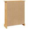 reol tre hylder Corona-serien mexicansk fyrretræ 80x29x100 cm