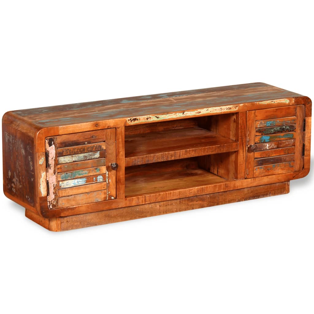 tv-skab 120x30x40 cm massivt genbrugstræ