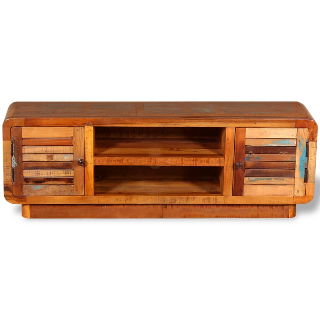 tv-skab 120x30x40 cm massivt genbrugstræ