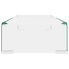 TV-bord/monitorstander klar glas 60x25x11 cm