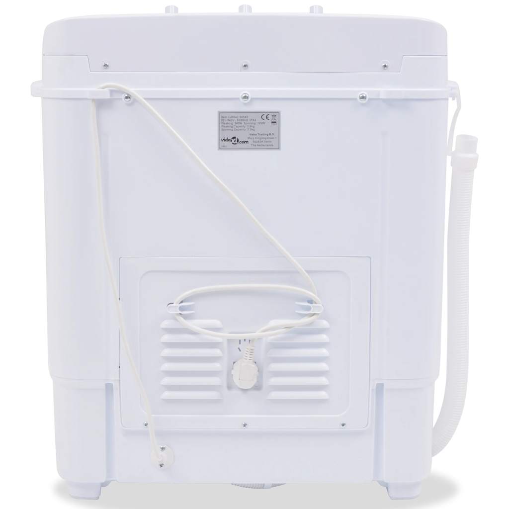mini-vaskemaskine dobbelttromle 5,6 kg