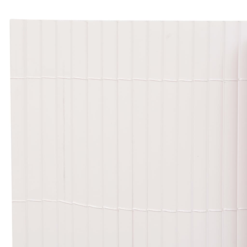 dobbeltsidet havehegn 90 x 300 cm hvid