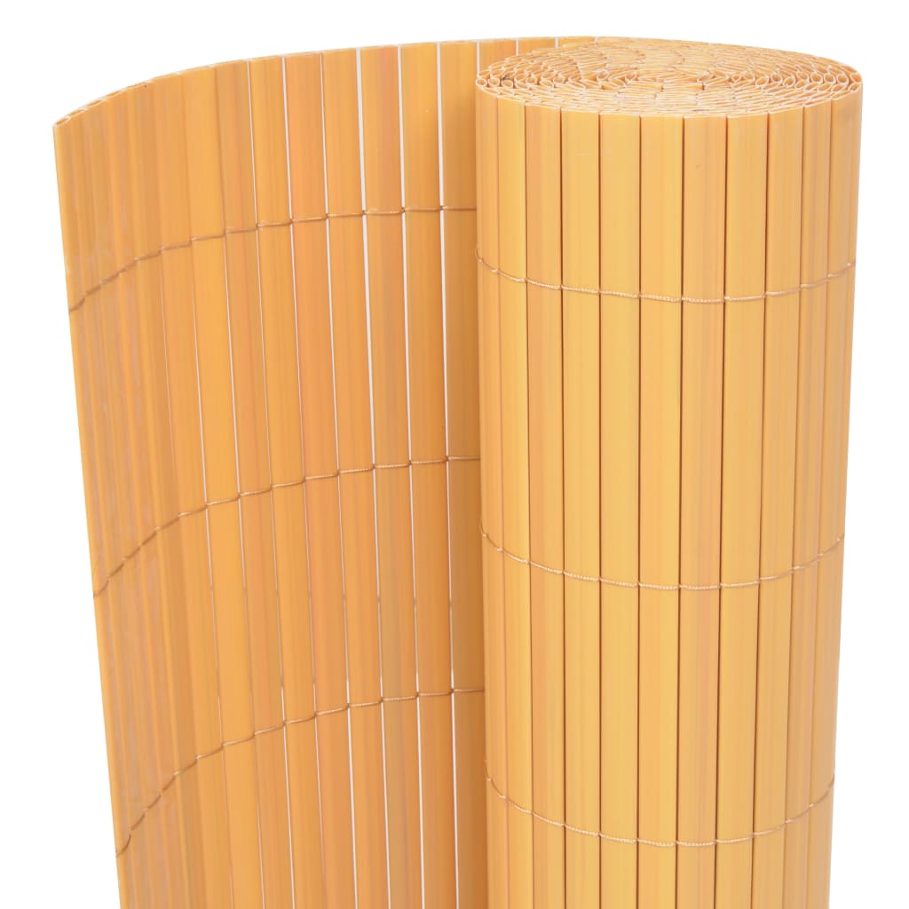 dobbeltsidet havehegn PVC 90 x 500 cm gul