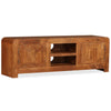 tv-skab 120x30x40 cm massivt træ honningfarvet finish