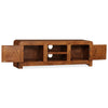 tv-skab 120x30x40 cm massivt træ honningfarvet finish