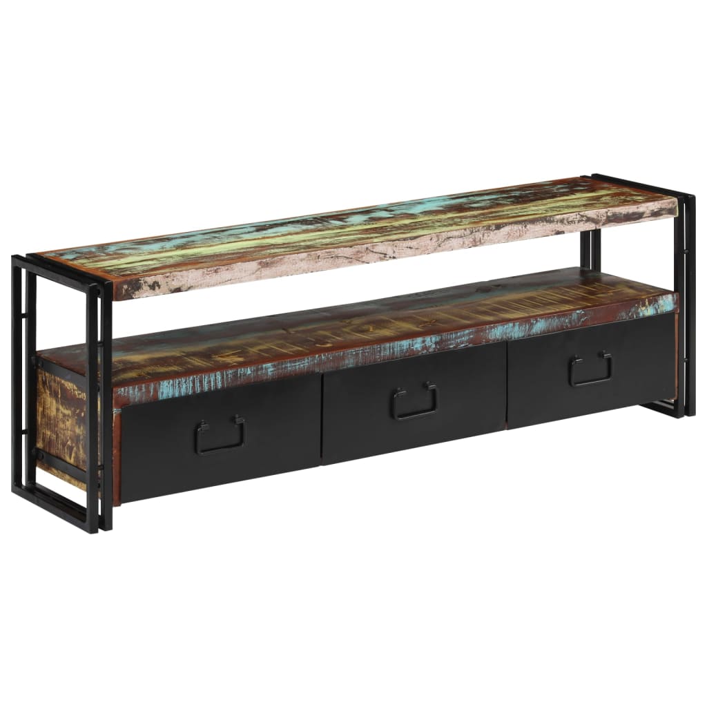 tv-skab 120x30x40 cm massivt genbrugstræ