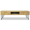 TV-skab 120 x 35 x 35 cm massivt teaktræ