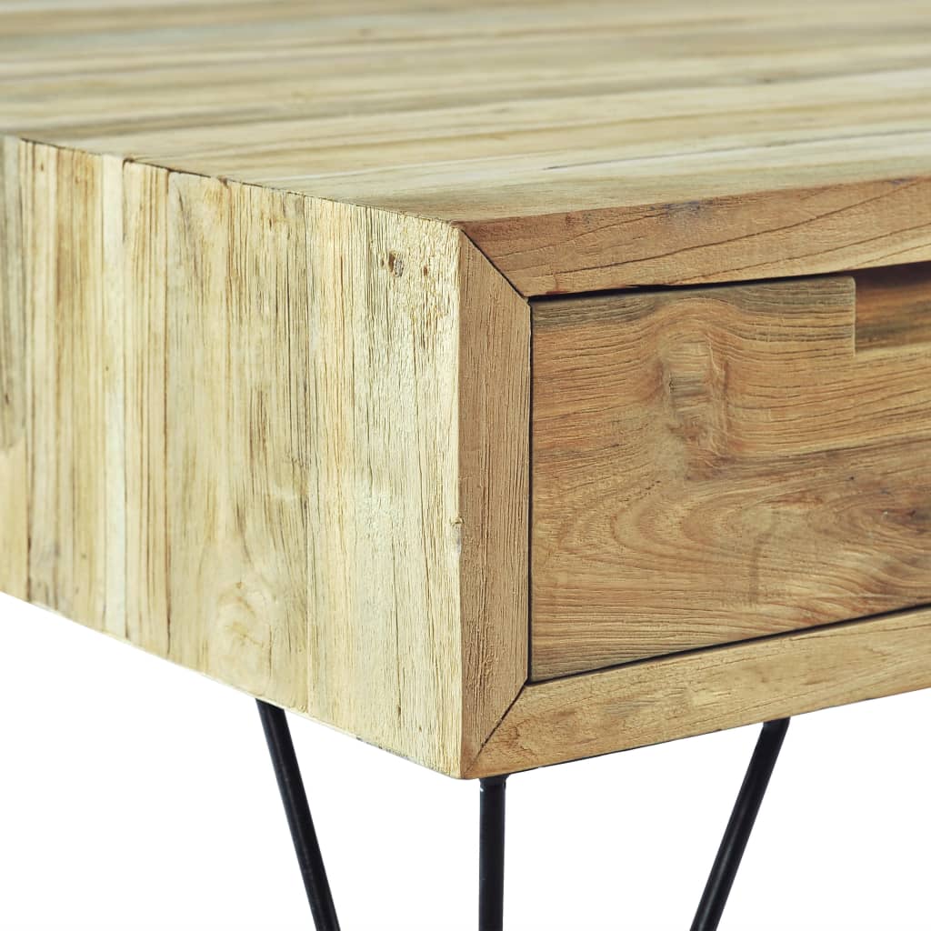 TV-skab 120 x 35 x 35 cm massivt teaktræ