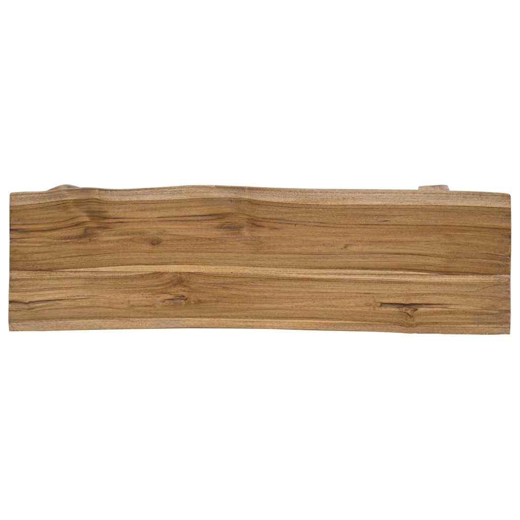 bænk 100x28x43 cm blandet genbrugstræ og massivt teaktræ