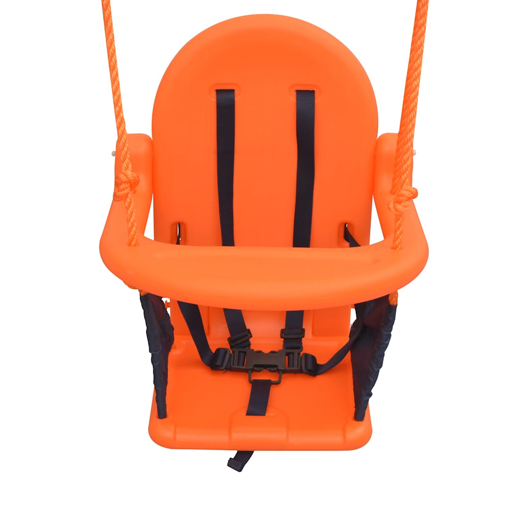 2-i-1 gynge og babygynge orange
