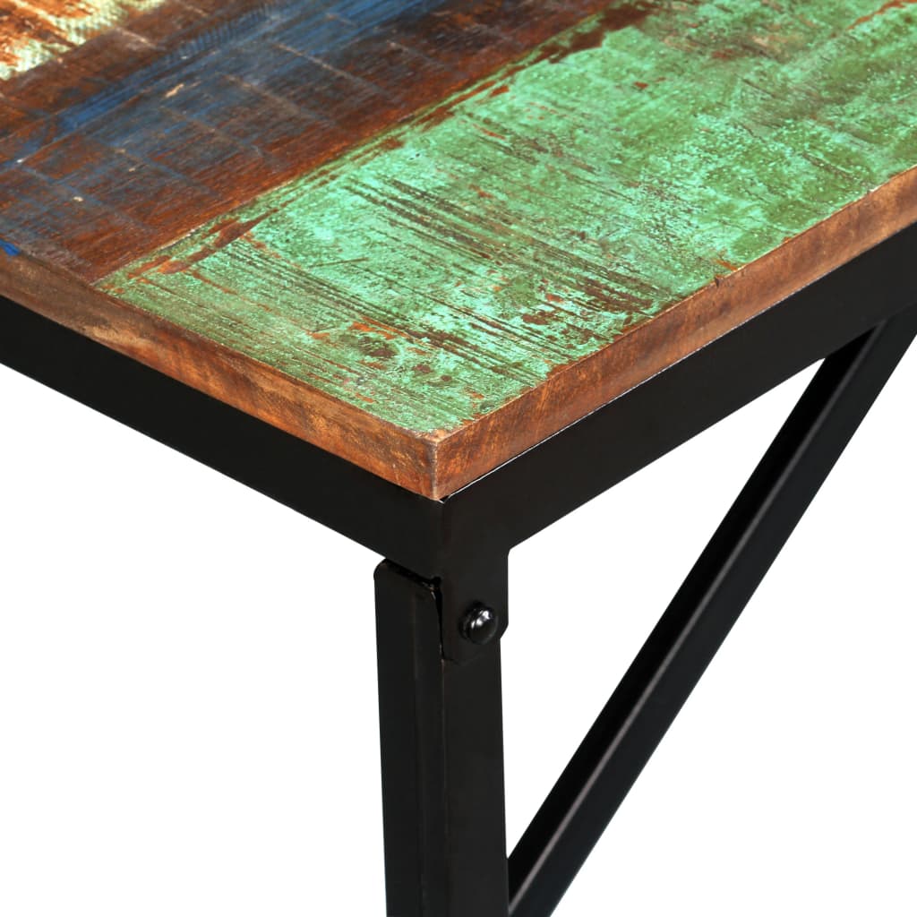 bænk 110x35x45 cm massivt genbrugstræ