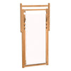 dækstol 56x105x96 cm teak cremefarvet