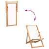dækstol 56x105x96 cm teak cremefarvet