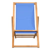 dækstol 56x105x96 cm teak blå