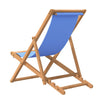 dækstol 56x105x96 cm teak blå