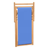 dækstol 56x105x96 cm teak blå
