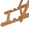 dækstol 56x105x96 cm teak blå