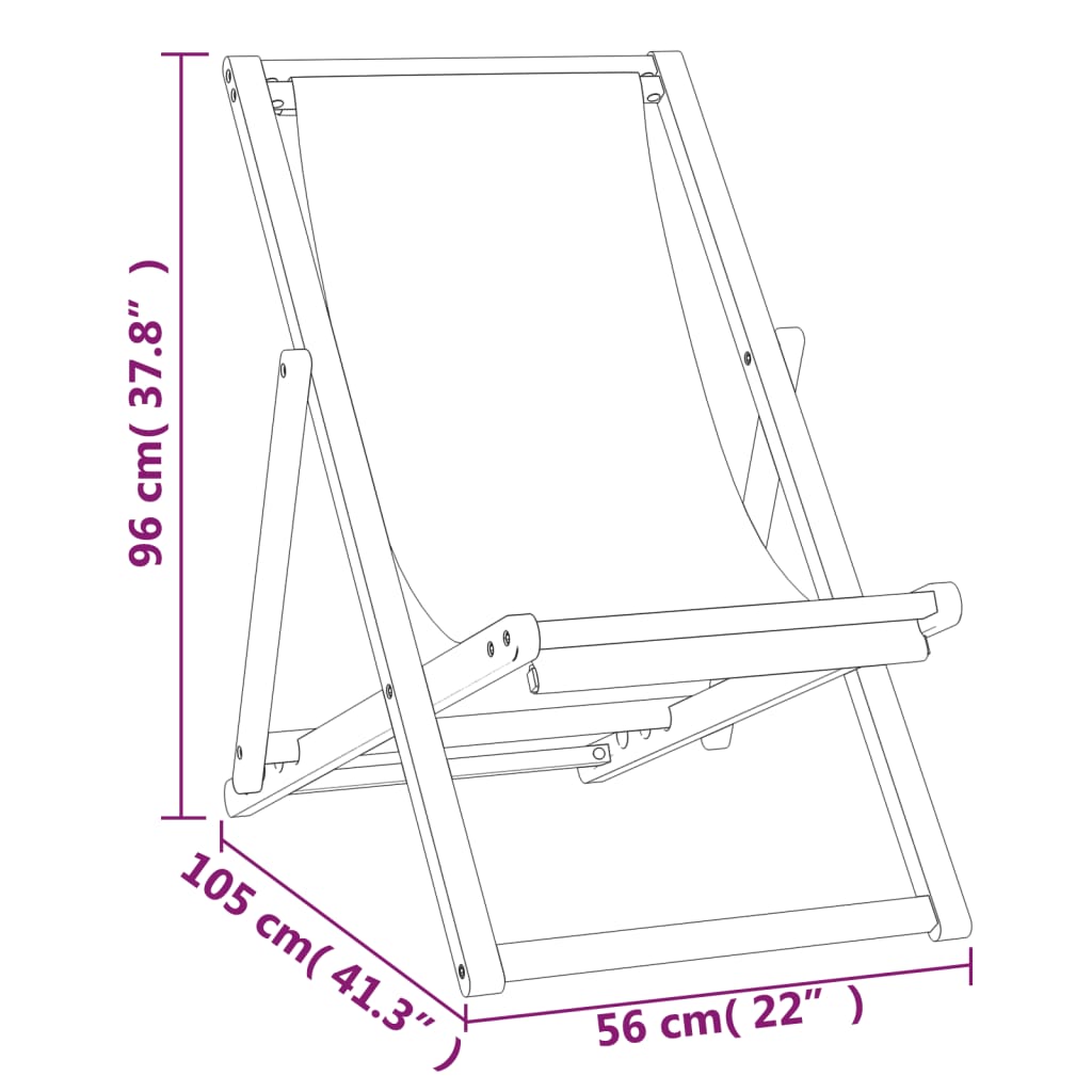 dækstol 56x105x96 cm teak blå