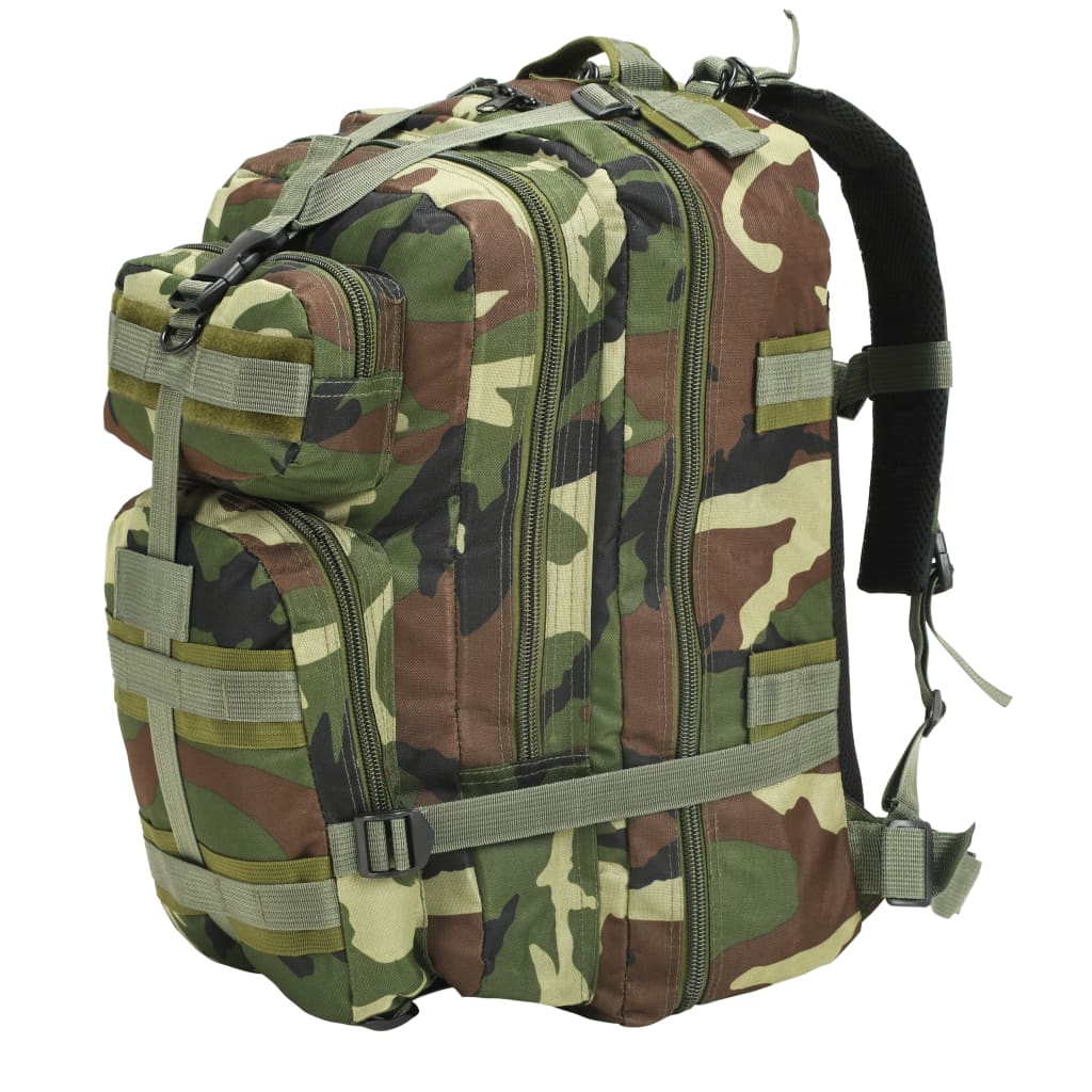 rygsæk i militærstil 50 l camouflage
