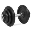 håndvægtsæt i 18 dele 30 kg støbejern