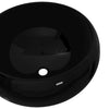 håndvask keramisk rund sort 40 x 15 cm