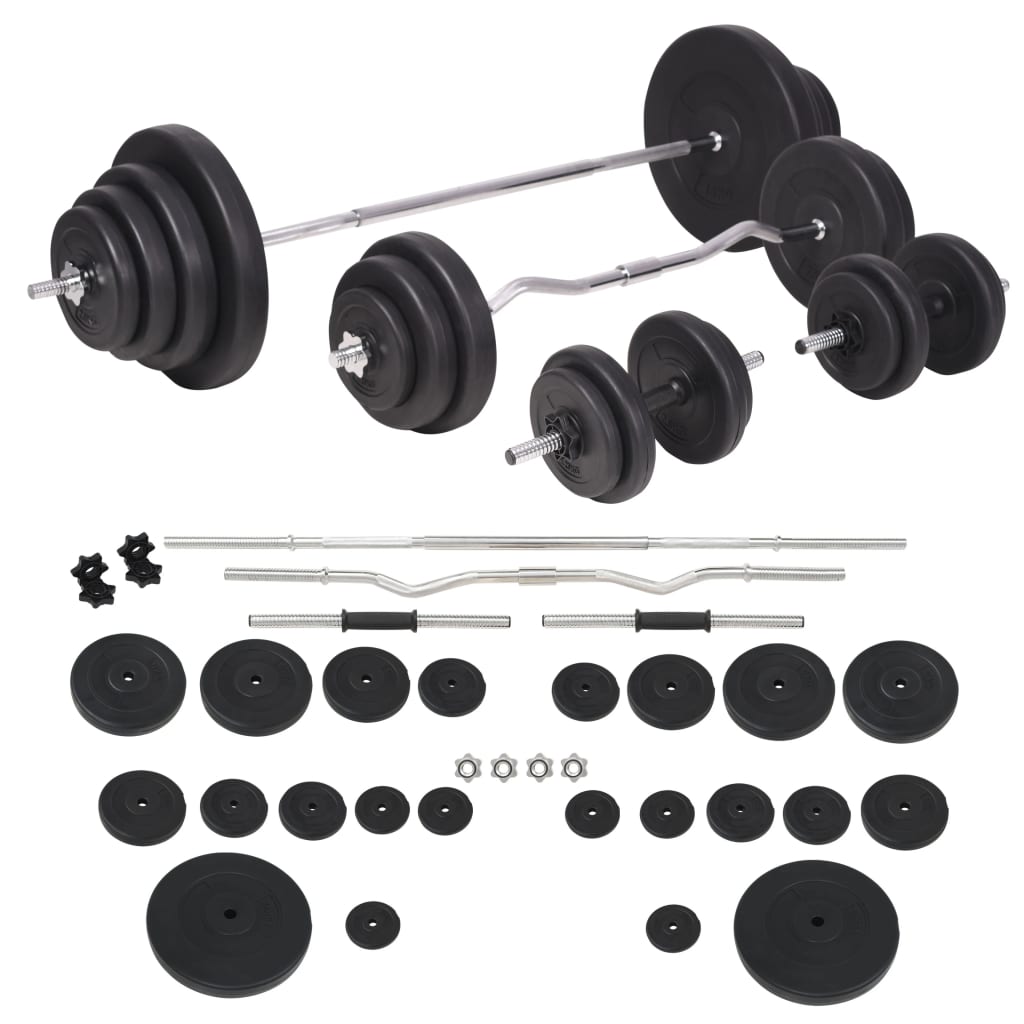 vægtstangs- og håndvægtssæt 120 kg
