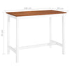 barbord massivt træ 108 x 60 x 91 cm