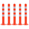 trafikkegler 5 stk. plastik 75 cm