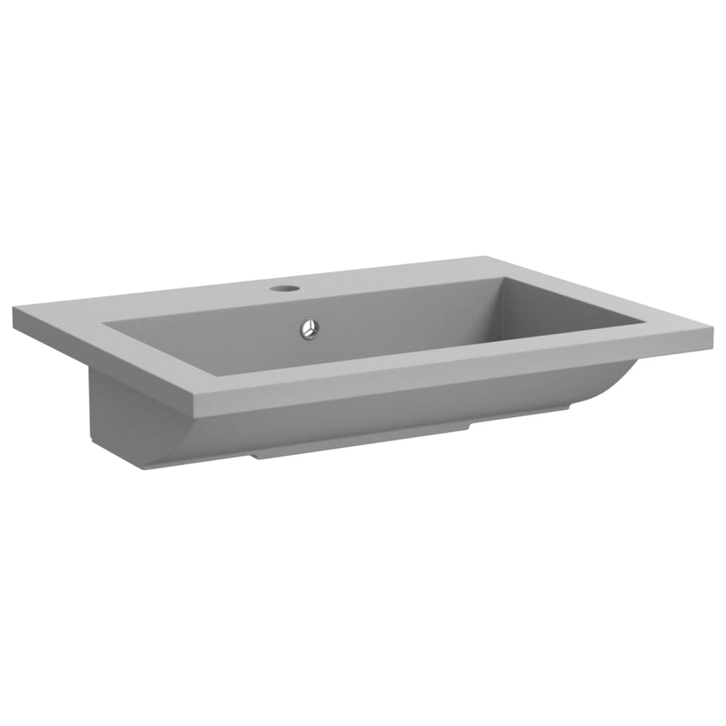 håndvask 600x450x120 mm granit grå